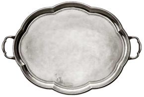 oval tray with handles (Engrave personalized)