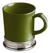 green ceramic mug