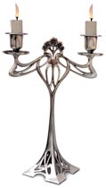 double-flames candelabra -  Eiffel (Engrave personalized)