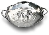 bowl with handle - face reflected in water (Engrave personalized)