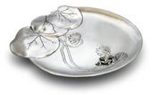 personalized small tray - water lily and frog