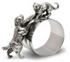 personalized table napkin ring - dog and cat
