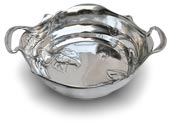 oval bowl with handles - buds (Engrave personalized)
