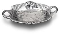 oval bowl -  pelicans and fishes (Engrave personalized)