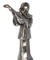 Man with mandolin statuette