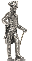 Miniatura - Federico el Grande con espada y bastón