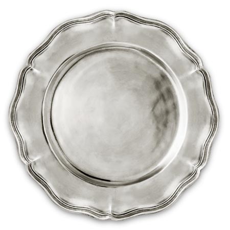 Assiette - baroque, gris, étain, cm Ø 33