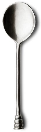 Cucchiaio, grigio, Metallo (Peltro), cm 17