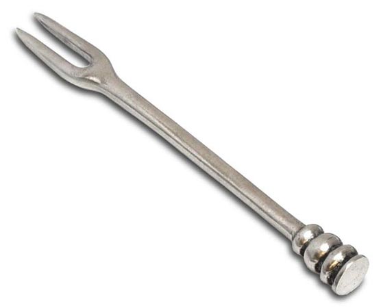 Olive fork, grey, Pewter, cm 11,5