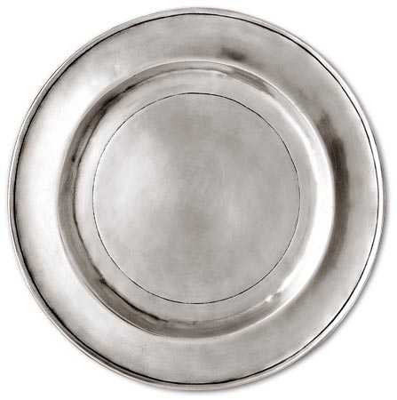 Dish, grey, Pewter, cm Ø 30
