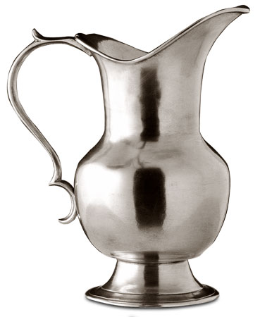 Water pitcher, grey, Pewter, cm h 22,5