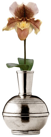 Vase, gris, étain, cm 12