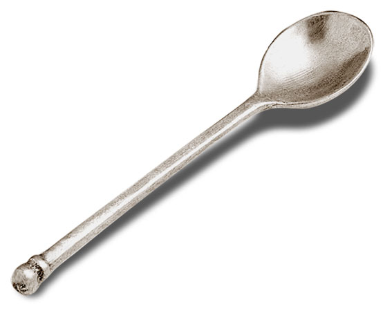 Pewter spoon, grey, Pewter, cm 11,5
