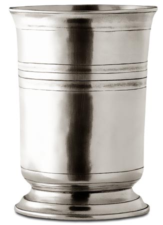 Bicchiere, grigio, Metallo (Peltro), cm h 16,5 x cl 105