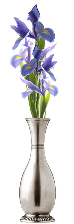 Flower pot, grey, Pewter, cm h 17