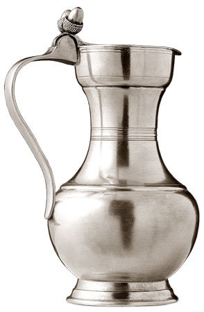 Кувшин (вино), серый, олова, cm h 23