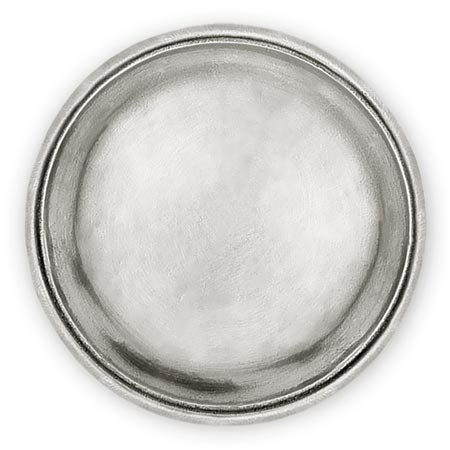 Dessous de verre, gris, étain, cm Ø 11,5