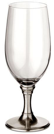 ビール・アイスティーグラス, グレー, ピューター および ガラス, cm h 21 x cl 55