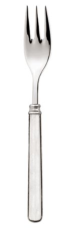 Tenedor de pescado, gris, Estaño y Acero inoxidable, cm 19,5