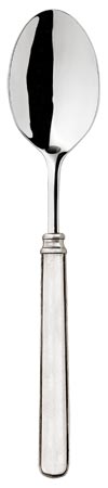 Κουτάλι σερβιρίσματος, Γκρι, κασσίτερος και ανοξείδωτο ατσἀλι, cm 26