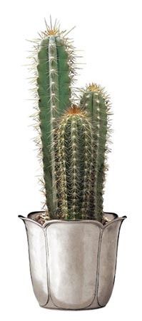 Vaza pentru plante, gri, Cositor, cm h 12,5