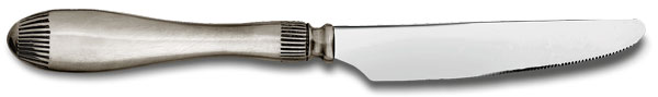 Cuchillo de postre, gris, Estaño y Acero inoxidable, cm 21