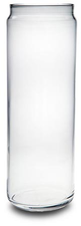 Jar with glass, , Glass, cm Ø10,5 x h30 lt 2