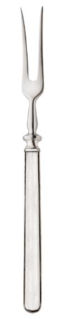 Forchetta per arrosto, grigio, Metallo (Peltro) e Acciaio inox, cm 28,5
