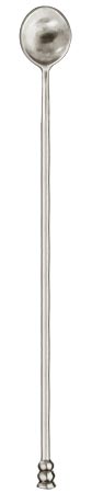 Κουτάλι αναδευτήρας για κοκτέιλς, Γκρι, κασσίτερος, cm 34,5
