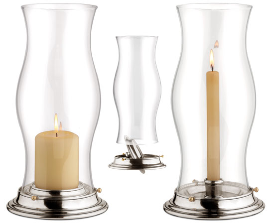 Convertible hurricane, grey, Pewter and lead-free Crystal glass, cm h 32.5