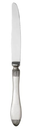 Μαχαίρι γλυκού σφυρήλατο, Γκρι, κασσίτερος και ανοξείδωτο ατσἀλι, cm 23