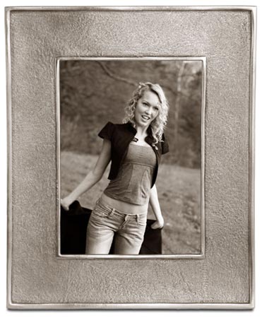 Cornice portafoto, grigio, Metallo (Peltro) e Vetro, cm 16x21 - photo format 10x15