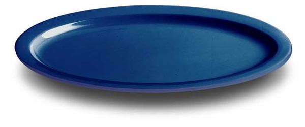 Oval serving platter, White, Ceramic, cm 34 x 23,5