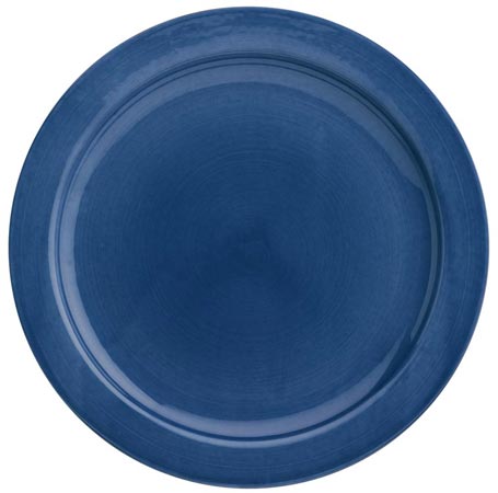 Dinner plate - blue, blue, Ceramic, cm Ø 24,5