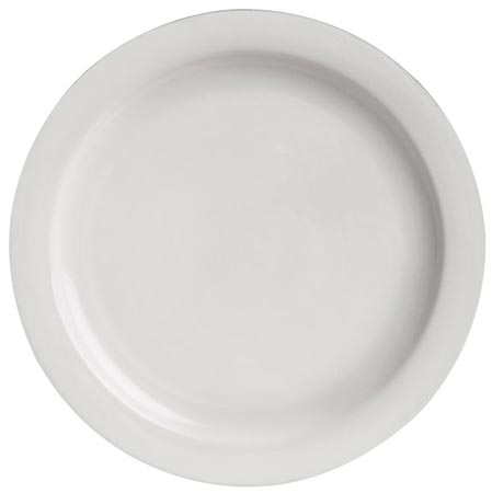Dinner plate, White, Ceramic, cm Ø 24