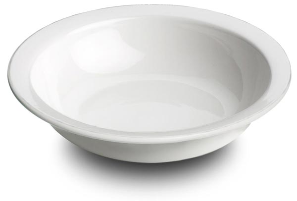 Round serving bowl, White, Ceramic, cm Ø 35