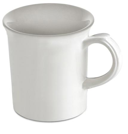 食器マグカップ, 白, 陶器, cm Ø 9,5 x h 10,5 x cl 40