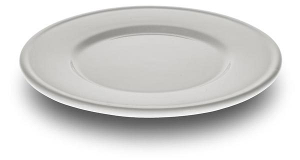 Plate, White, Ceramic, cm Ø 16