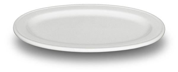 Oval tray, alb, Ceramice, cm 24x17