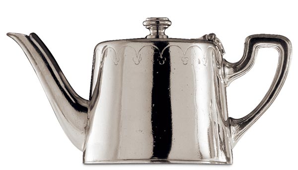 Tea-pot, grey, Pewter, cm h 8 x cl 50