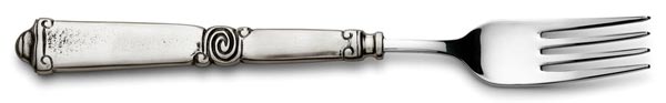 Forchetta, grigio, Metallo (Peltro) e Acciaio inox, cm 22