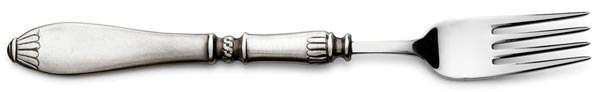 Forchetta, grigio, Metallo (Peltro) e Acciaio inox, cm 22