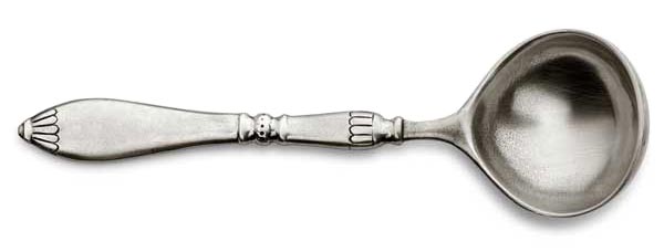 Κουτάλι για φρουτοσαλάτα, Γκρι, κασσίτερος, cm 19