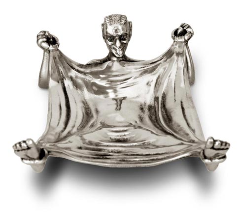 Vuota tasche - satiro, grigio, Metallo (Peltro), cm 16 x 10