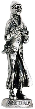 Metall Skulptur - Onkel Nolte, Grau, Zinn, cm 11