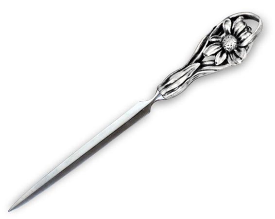 Нож для писем, серый, олова / Britannia Metal, cm 17,5