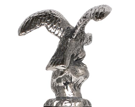 Eagle statuette, grey, Pewter, cm h 4,2