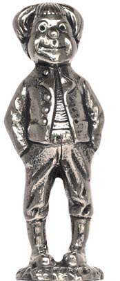 Max statuette (WMF), grey, Pewter, cm h 6
