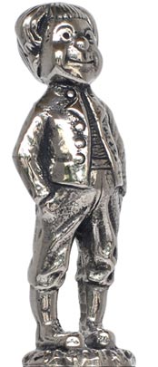 Max statuette (WMF), grey, Pewter, cm h 6