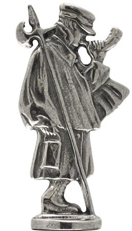 Statuetta - guardiano notturno - WMF, grigio, Metallo (Peltro) / Britannia Metal, cm h 5,6